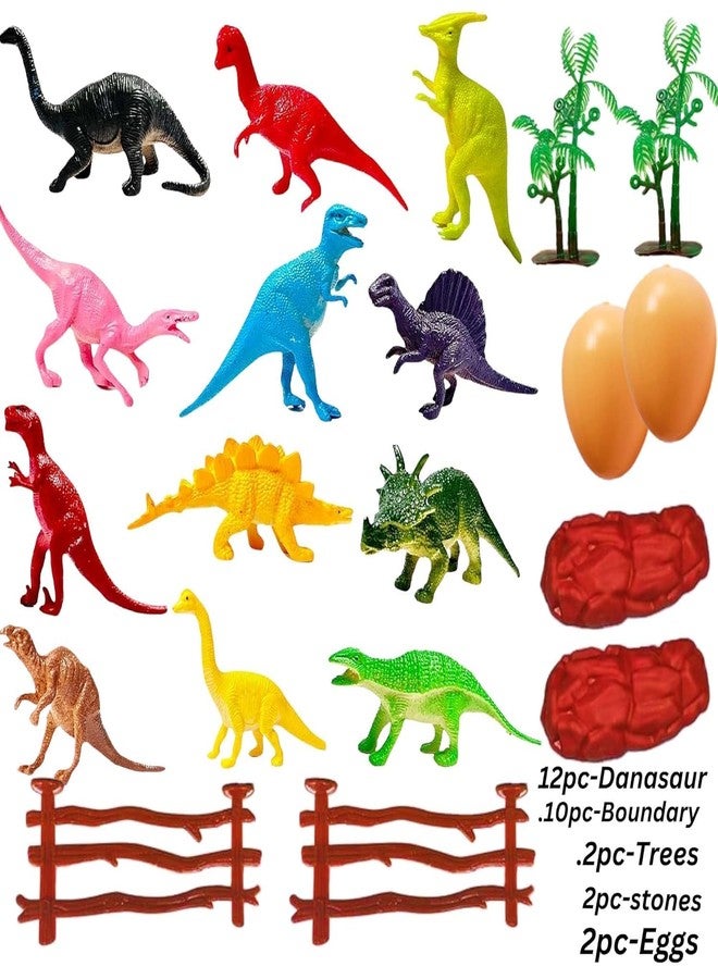 Mallexo PVC Quality Dinosaur Animals Set for Kids Play Safely Toys 12PCs Mixed Dino Egg Jungle Farm Animal Figure Set for Girls and Boys Mid Size Birthday Return Gifts Safari Animal (Dinosaur 12) - Image 5